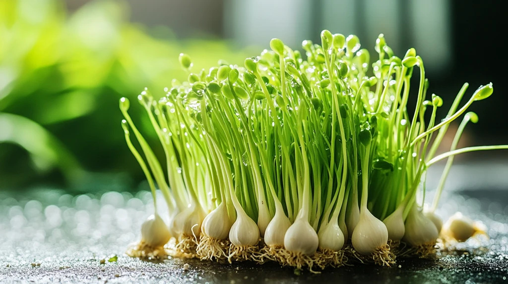 芽苗菜根系特写