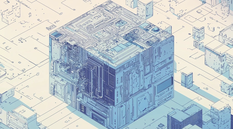 蓝色立方体数据存储