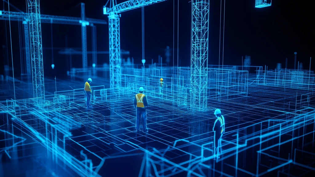 建筑工地塔吊线框