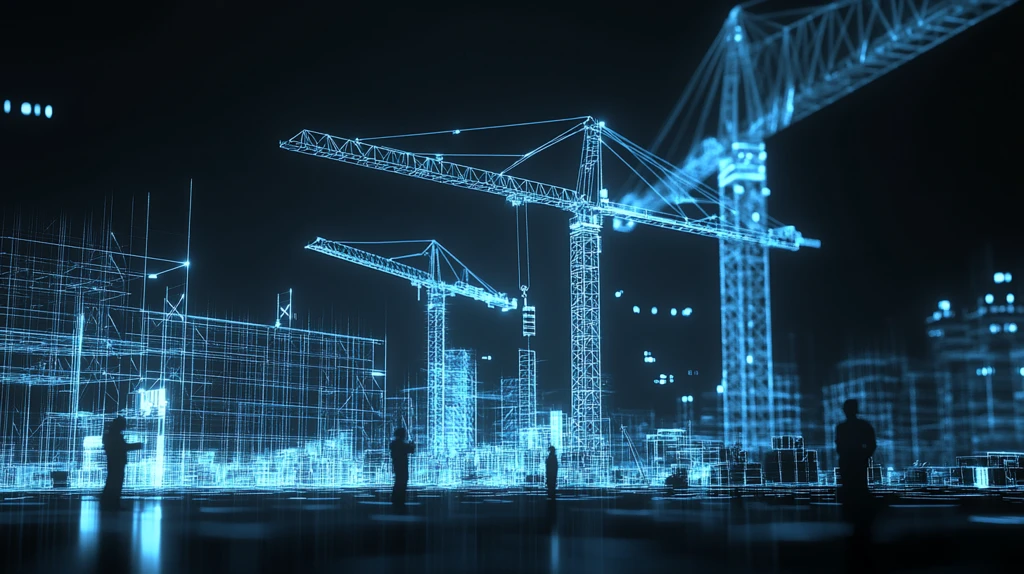 建筑工地塔吊线框