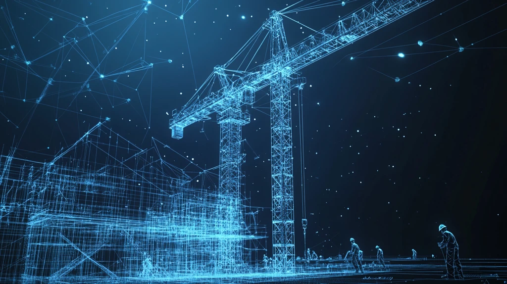 建筑工地塔吊线框