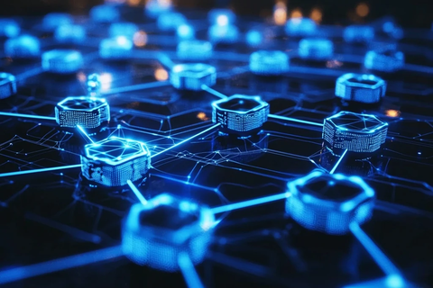 数字网络节点图