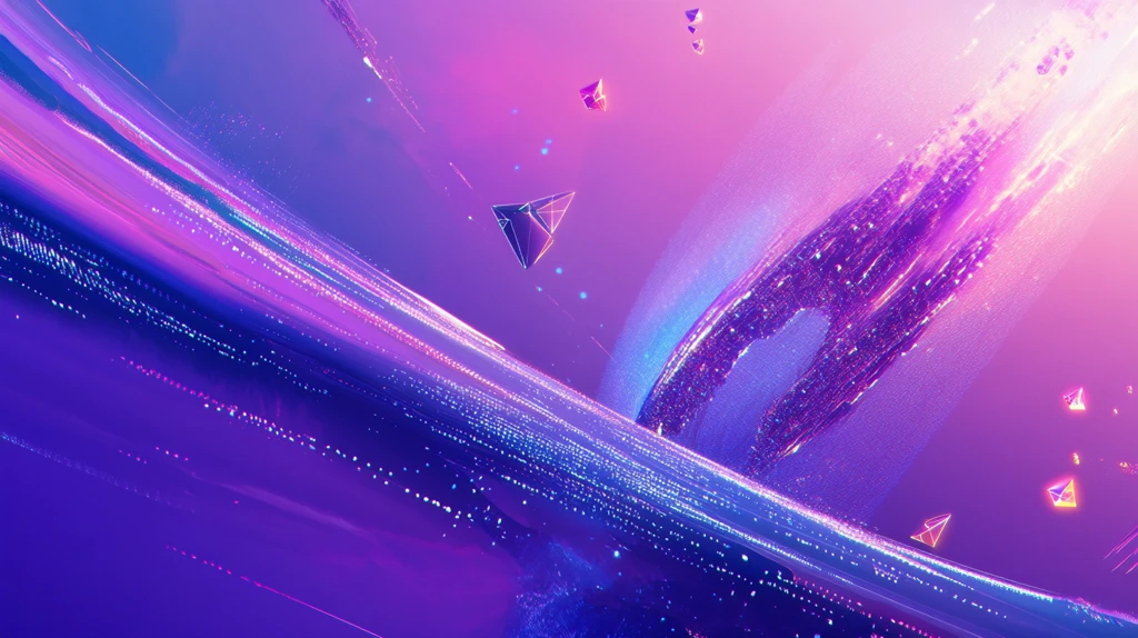 紫色蓝色代码光影