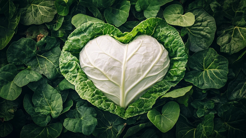 心型绿叶纹理