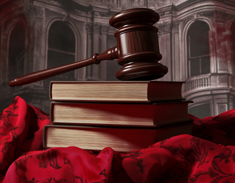 法槌与书籍的组合