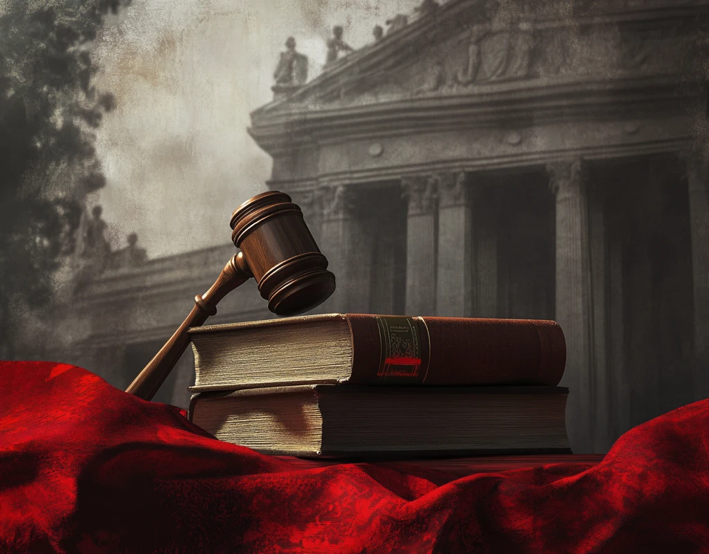 法槌与书籍的组合