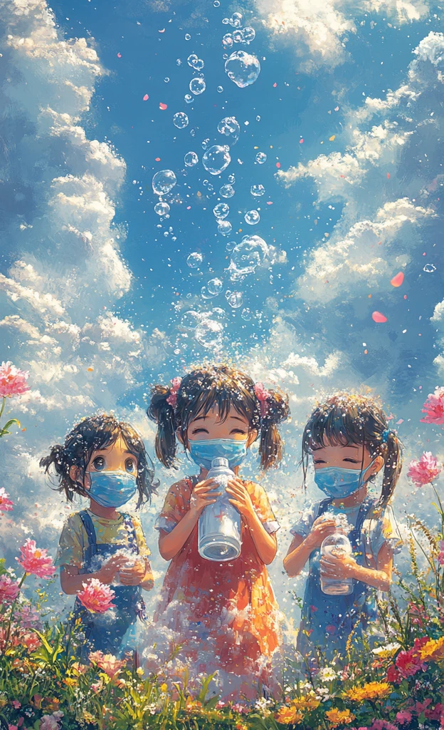 洗手戴口罩的人