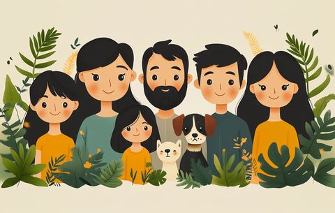 三代同堂与宠物