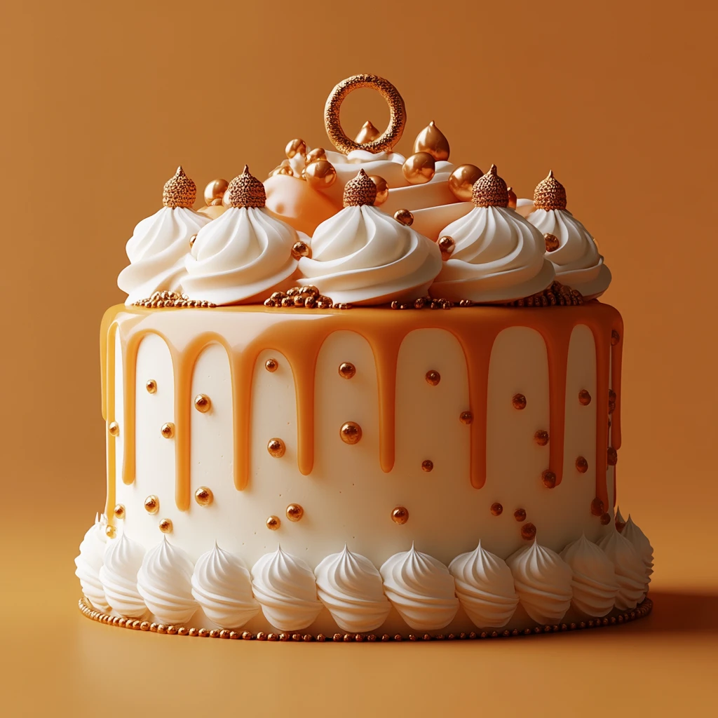 奶油蛋糕与礼盒