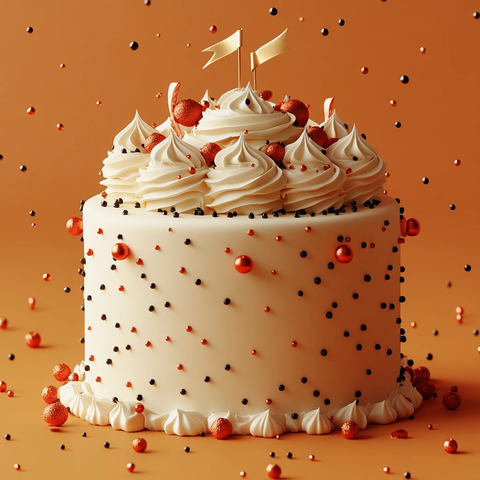 奶油蛋糕与礼盒