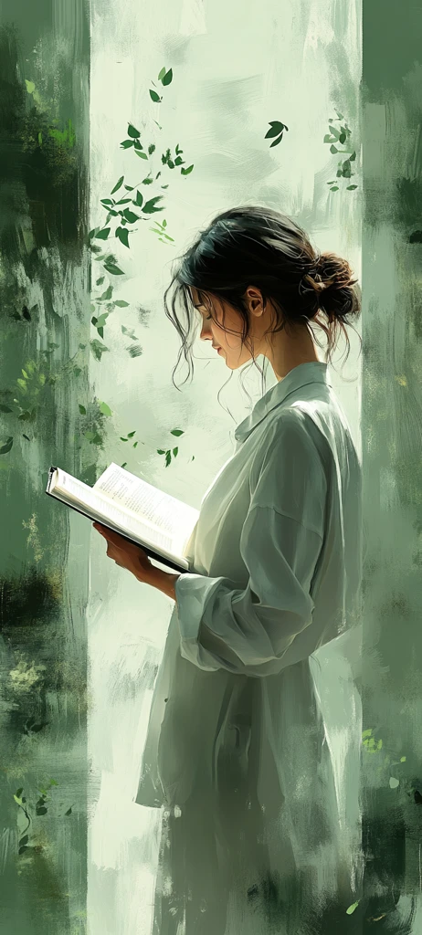 老师读书的场景