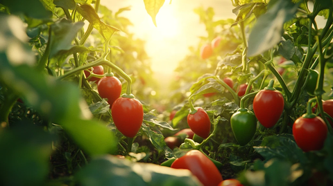 阳光下的小番茄