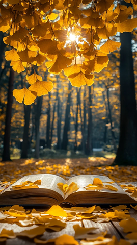 阳光与叶的阅读时光