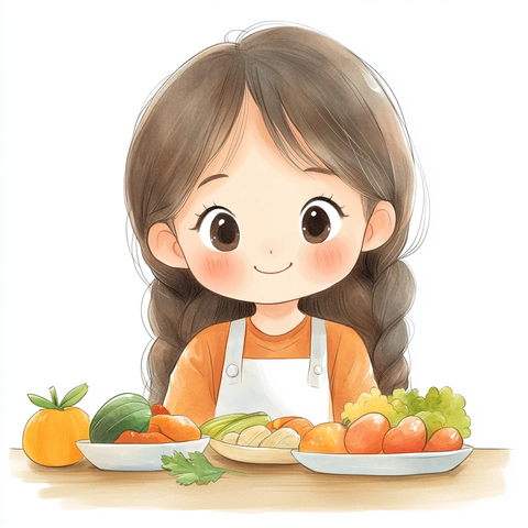 小学生用餐特写