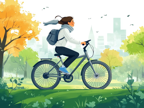 骑行公园电动车