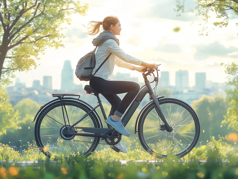 骑行公园电动车