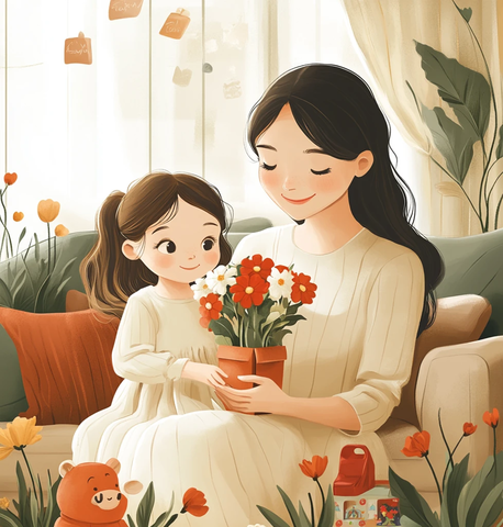 母女共度母亲节