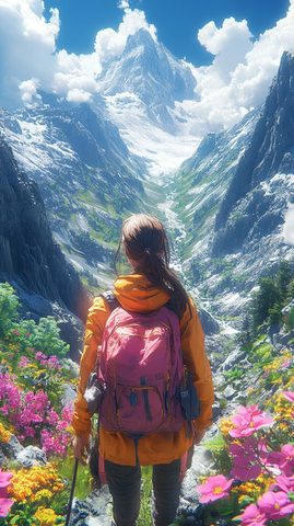 女孩旅行塔罗牌