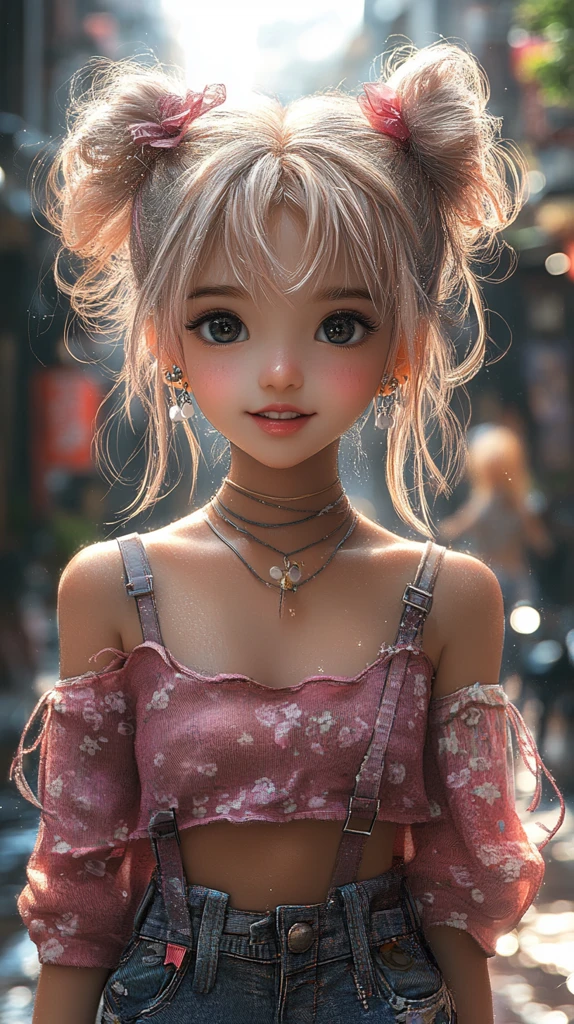 小女孩卡通风格