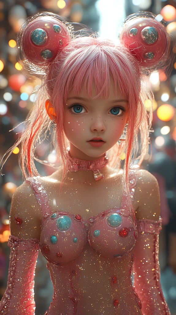 小女孩卡通风格