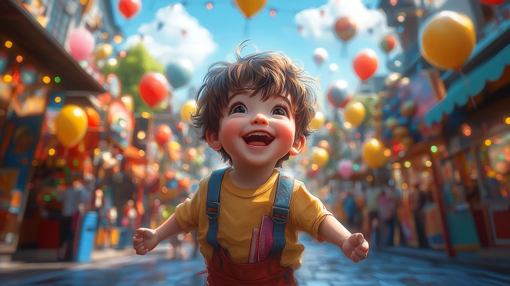 游乐园入口场景