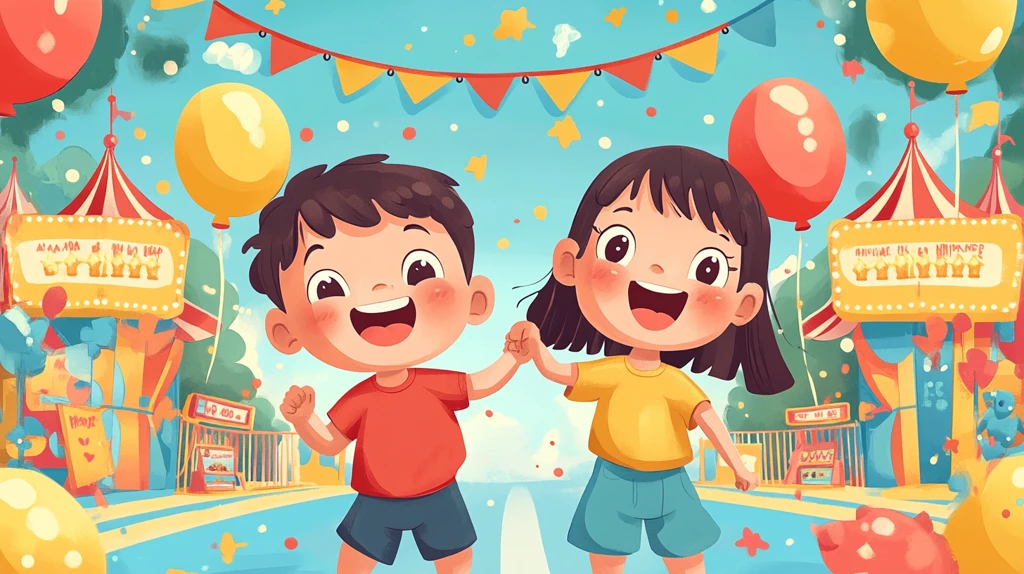 游乐园入口场景