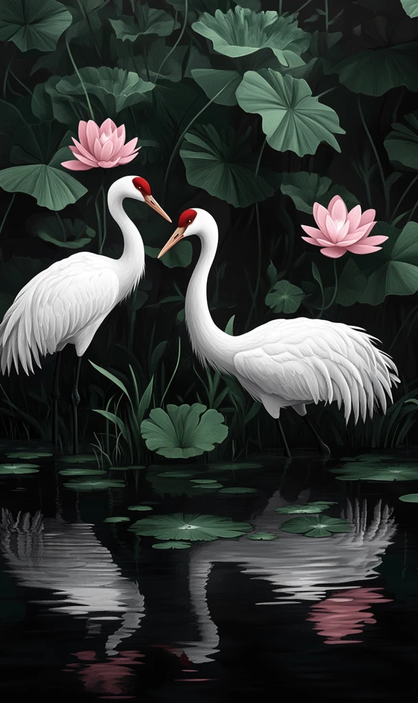 白鹤湿地翠绿画面