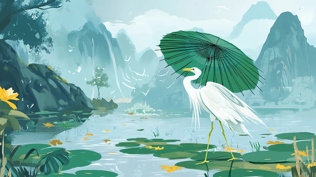 溪山前白鹭飞桃水鳜鱼肥