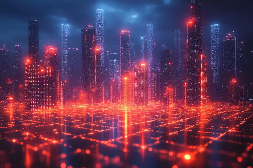 智能城市光粒子连接