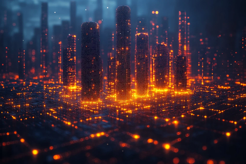 智能城市光粒子连接