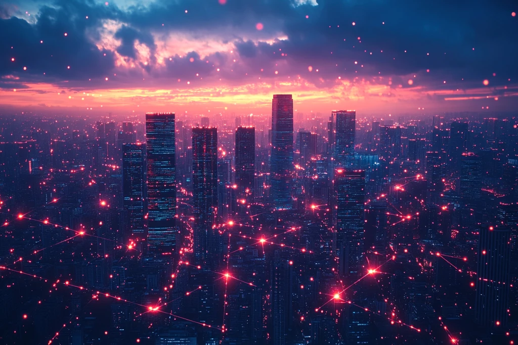 智能城市光粒子连接