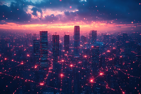 智能城市光粒子连接