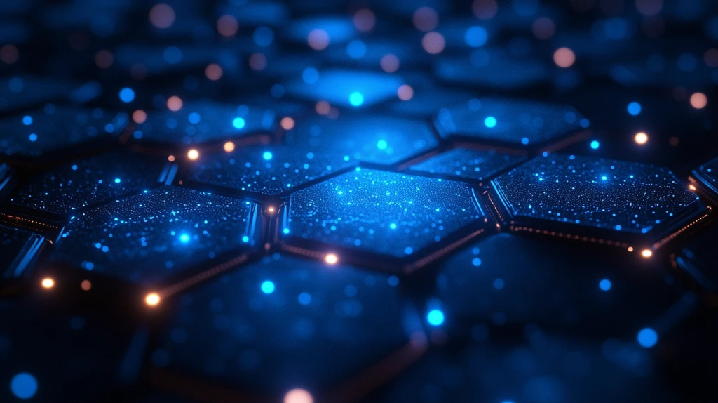 蓝色六边形背景