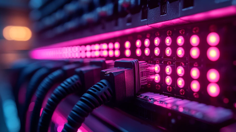 电信线缆连接屏幕