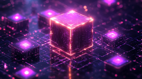 区块链方块连接图