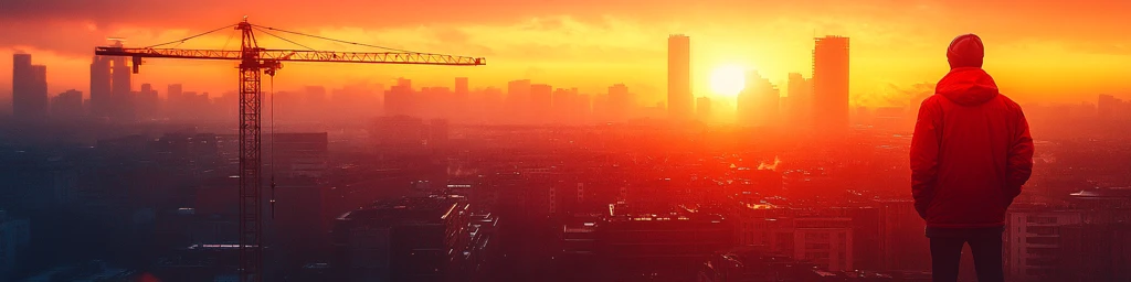 工程与起重机背景