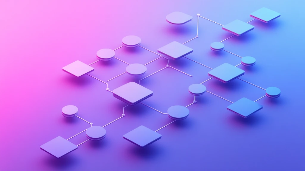 渐变背景流程图