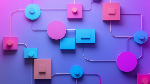 渐变背景流程图