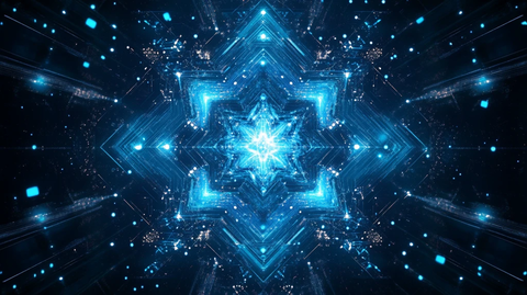 几何光点箭头图