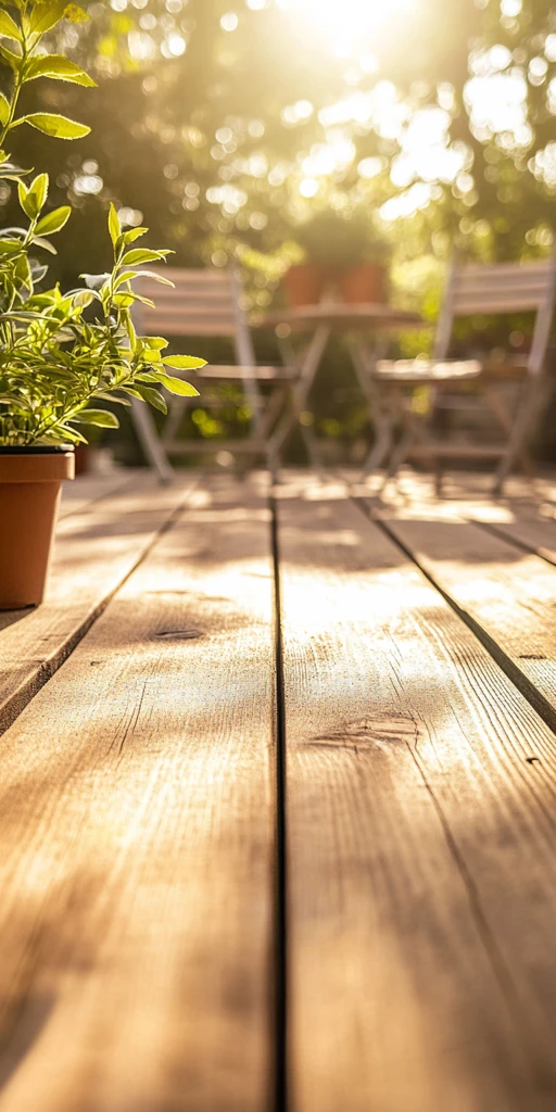木质露台休闲区