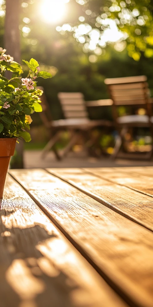 木质露台休闲区