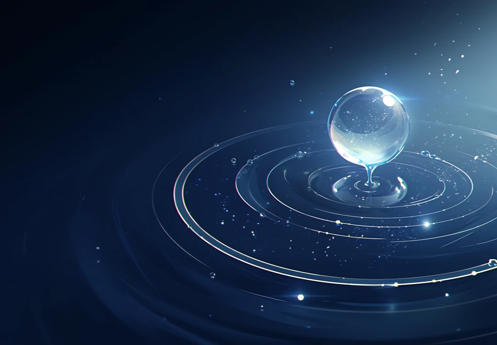 叶尖滴落的水珠