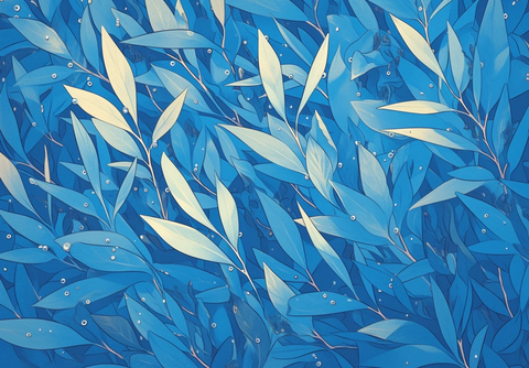 霜叶露珠线绘图