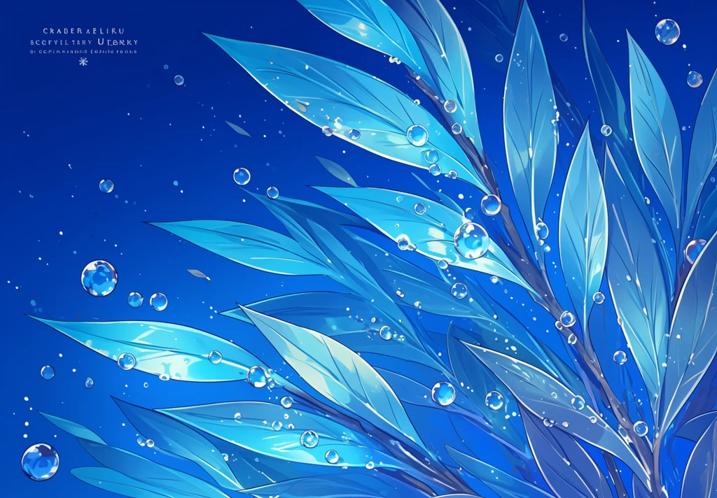 霜叶露珠线绘图