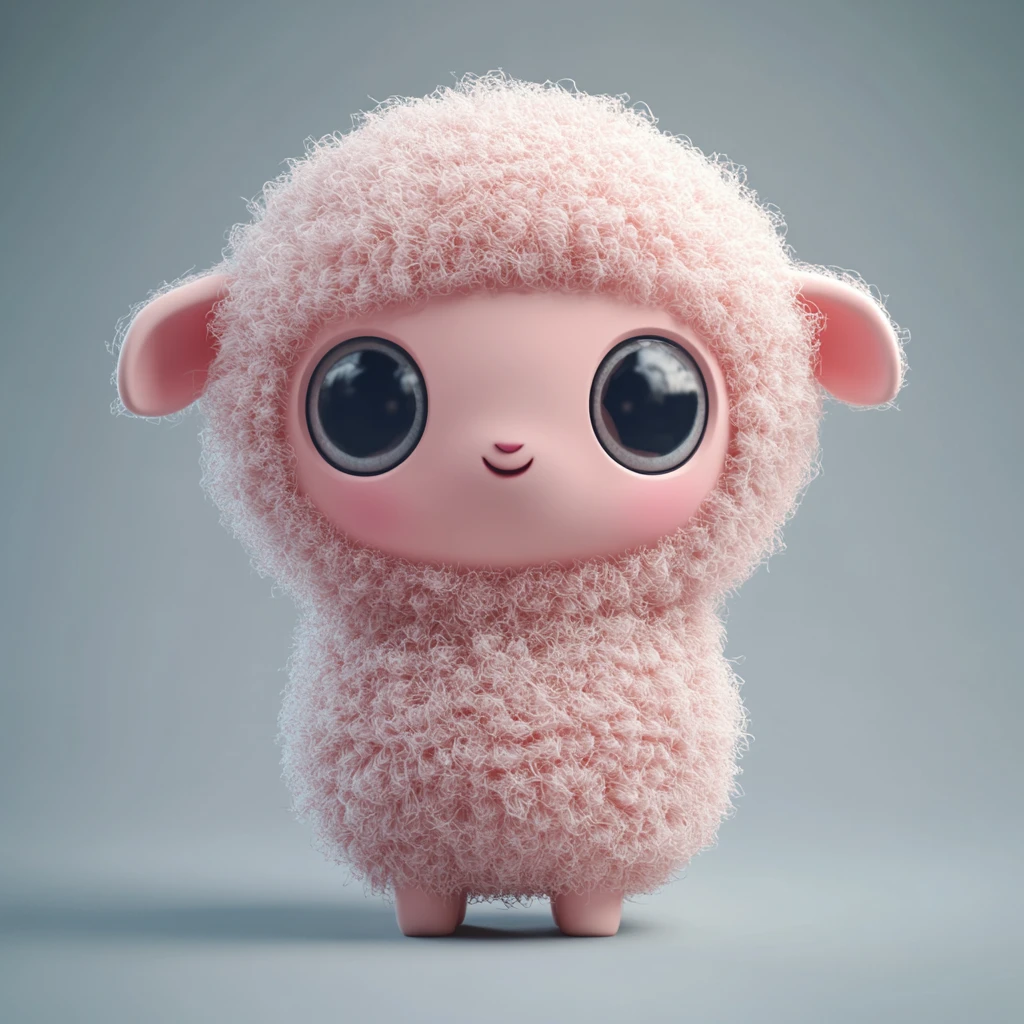 粉色小羊盲盒
