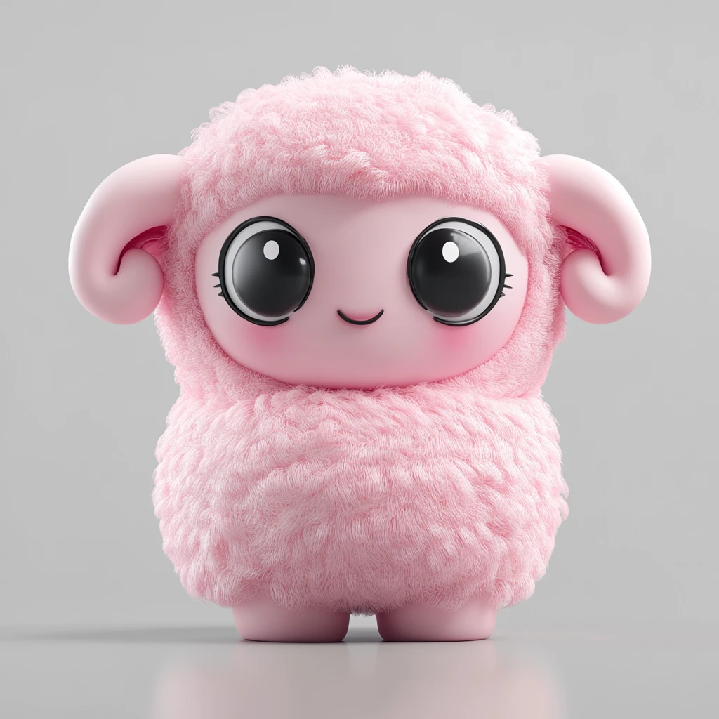 粉色小羊盲盒角色