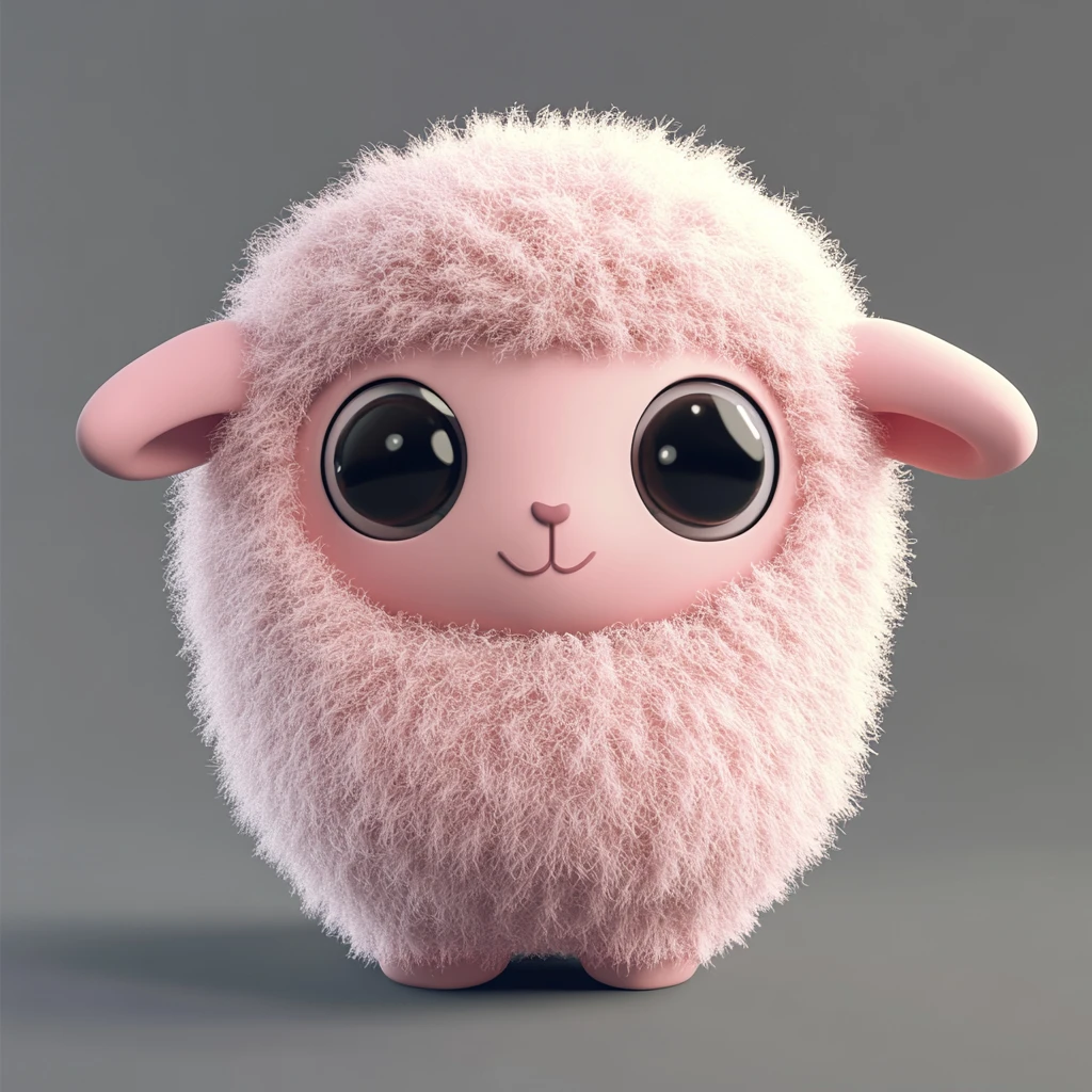 粉色小羊盲盒角色