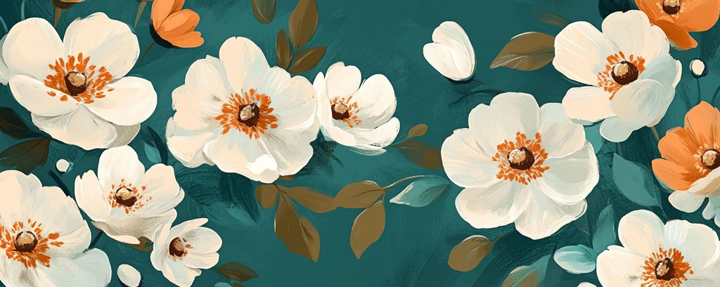 青白花年代复古纹样