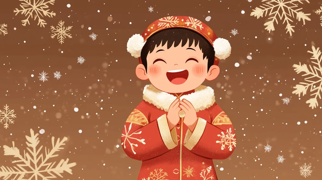 男孩舞蹈折叠手