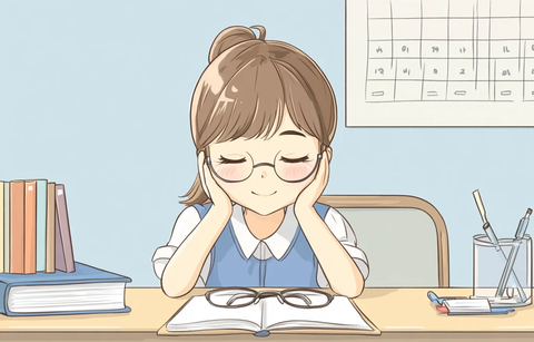 教室里的视力按摩